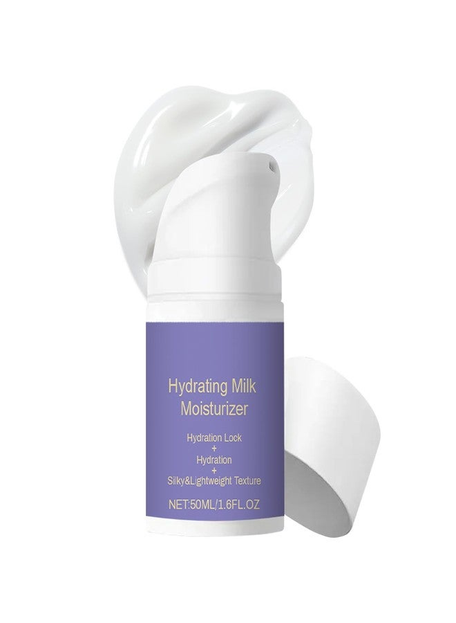 GROEI Hydrating Milk Moisturizing Cream, Moisturizer Face Cream, Deep Moisturizing, Silky Light and Non-Greasy, Vegan Plant Formula, Suitable for All Skin Types, 50ml - Image 1